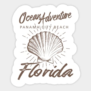 Panama City Beach Florida Sea Shell Sticker